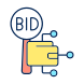 Cryptocurrency Auction icon