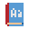 color pixels style dictionary icon