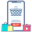 app-mobile-esterna-e-commerce-e-consegna-smashingstocks-contorno-sottile-colore-smashing-stocks icon