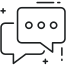 chat bubbles icon