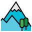 Mountain icon icon