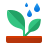 Pflanze im Regen icon