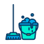 mop and bucket icon