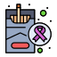 cigarrillo-externo-mundo-conciencia-sobre-el-cáncer-iconos-de-arte-plano-color-lineal-iconos-planos-1 icon