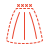 stitch style skirt icon