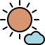 externe-ensoleillé-soleil-et-lune-tulpahn-contour-couleur-tulpahn icon