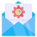 外部邮件管理数据管理矢量板平面矢量板 icon
