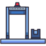 Security gate airport icon