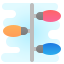 cute clipart style iluminación feliz icon