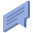 Isometric Message icon