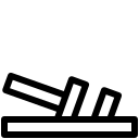 pastel glyph style sandalen icon