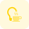 Fresh idea with bulb and coffee cup isolated on a white background icon