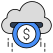 cloud money icon