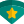 Double emblem with star insignia badge for high ranking officer icon