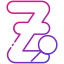 zoom externo-alfabeto-e-números-bearicons-gradiente-bearicons icon
