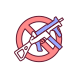 ban assault rifles icon