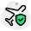 Air travel insurance for both life and accident plan coverage icon