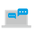 dialogo-esterno-dialoghi-online-icone-piatte-in-motus-design-2 icon