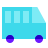 color glass style bus icon