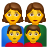 家庭——女人-女人-男孩-男孩 icon