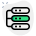 Multiple server connected in parallel isolated on a white background icon