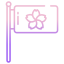 sakura festival flag icon