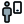 employee using web messenger on a smartphone icon