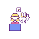 downloading files from internet icon
