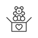 toys donation icon