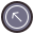 Acima à esquerda dentro de um círculo icon