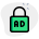 Advertisement privacy protect secured with padlock logotype icon