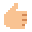 color pixels style thumbs up icon