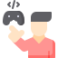 Programmer With Game Controller icon