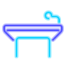 neon style podium icon