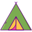 camping tent icon