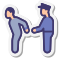 stickers style detain icon