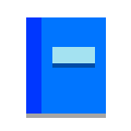 papercut style book icon