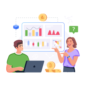 cryptocurrency trade icon