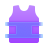 glassmorphism style 방탄 조끼 icon