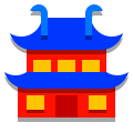 papercut style 신전 icon