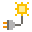 color pixels style solar energy icon