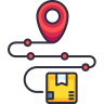 Shipping route icon