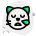 Tired cat face emoji with sweat drop icon