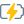 Phone charging indication logotype with bolt logotype icon