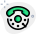 externo-clássico-desatualizado-telefone-discagem rotativa-recurso-layout-telefone-verde-tal-revivo icon