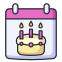 birthday date icon