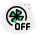 lüfter ausgeschaltet icon