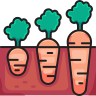 Growing carrot icon