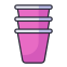 外部プラスチックカップ-誕生日とパーティー-rabit-jes-outline-color-rabit-jes icon