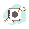 cloud style prequel app icon